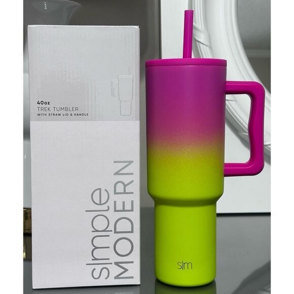 Simple Modern Trek 40oz Tumbler with Handle and Straw Lid, RODEO DRIVE - Picture 2 of 8